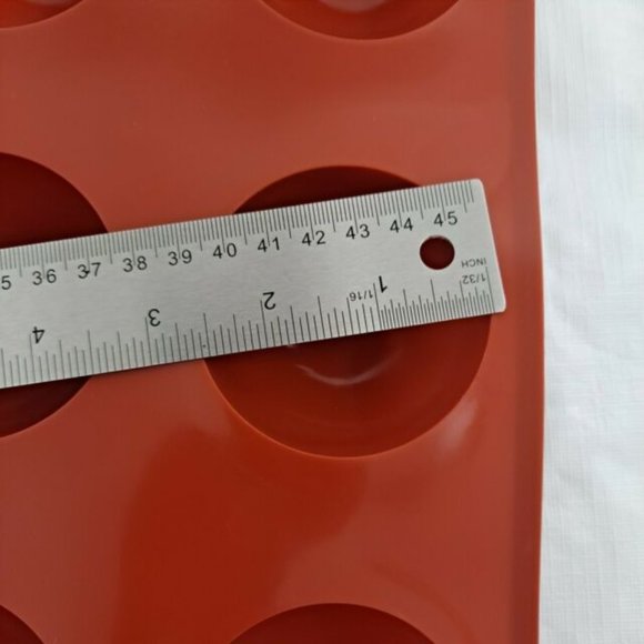 Silicone Chocolate Bomb Baking Molds Semi Sphere Domes 2 Pk 6 cavity each LARGE - Picture 3 of 5